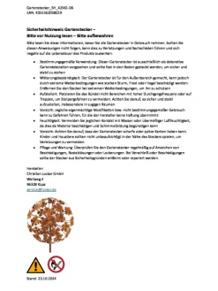 Gartendekoration FLOWERBALL24 in Braun