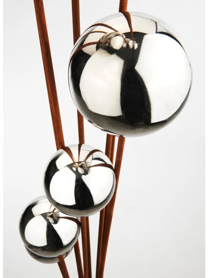 Gartendekoration RUSTY BOULES in Braun