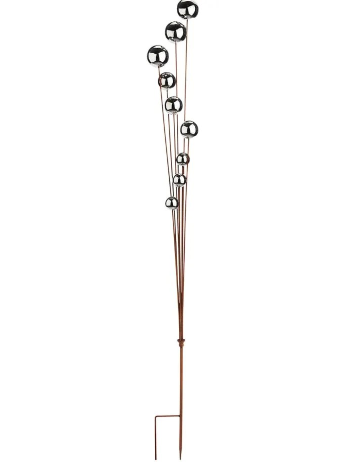 Gartendekoration RUSTY BOULES in Braun