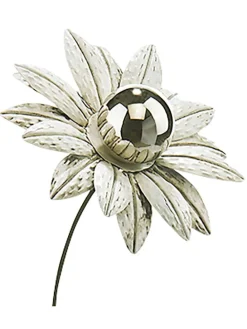 Gartendekoration WHITE FLOWER in Weiß