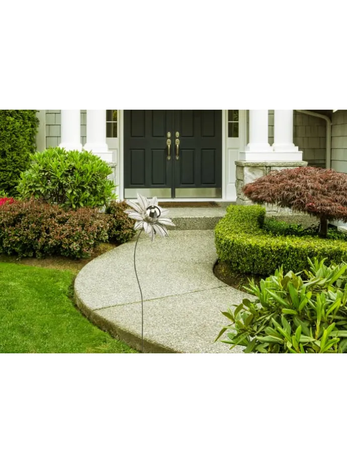 Gartendekoration WHITE FLOWER in Weiß