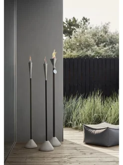 Gartenfackel mit Holzstab 