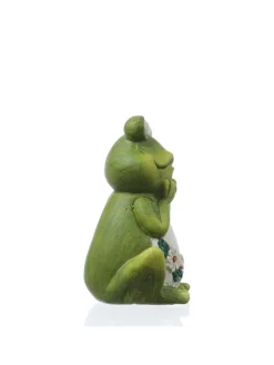 Gartenfigur Frosch Rosie Tierfigur für Beet Gartendeko H: 16cm in grün