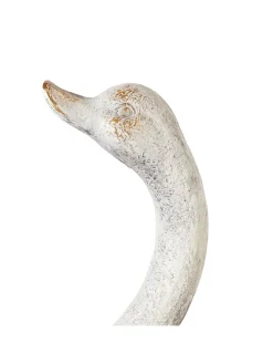 Gartenfigur GRUFFY in Weiß/Kupfer - (W) 21 x (H) 40 x (L) 14 cm