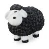 Gartenfigur Schaf in Schwarz