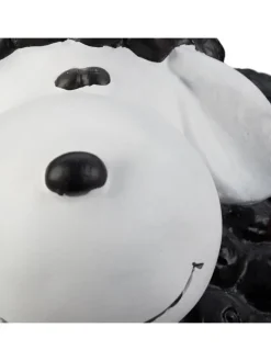 Gartenfigur Schaf in Schwarz