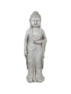 Gartenfigur THOIRY in Grau - (W) 21 x (H) 70 x (L) 20 cm