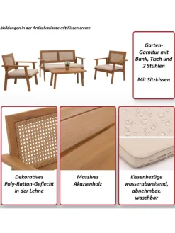 Garten-Garnitur N46, Kissen grau