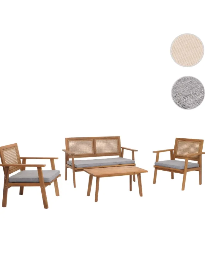 Garten-Garnitur N46, Kissen grau