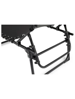 Gartenliege in Schwarz - (L)189 x (B)59 cm