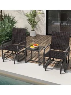 Gartenmöbel 3 tlg. Set in Braun