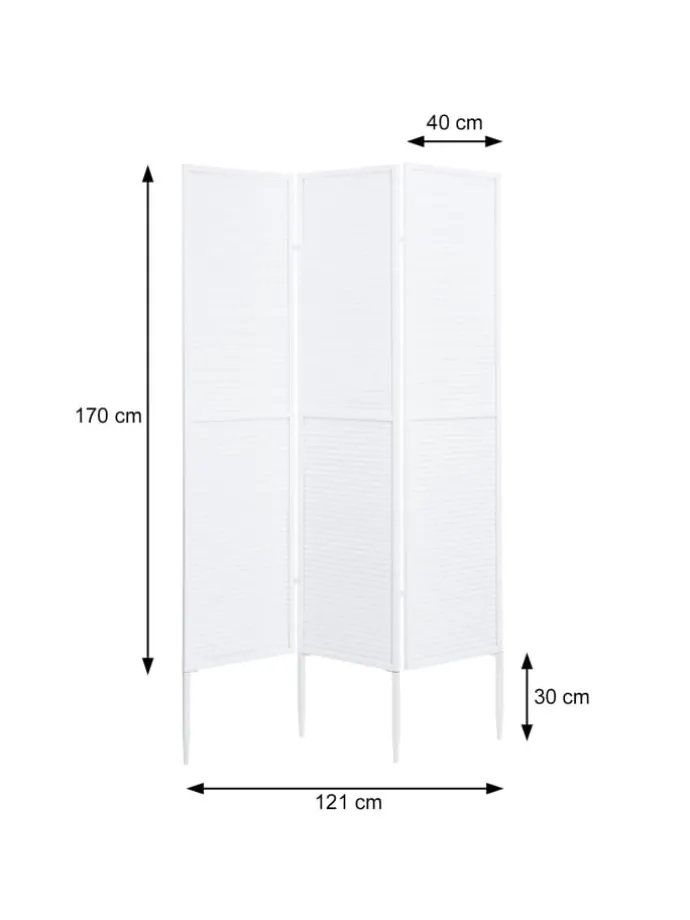 Garten-Paravent J14, Schwarz