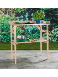 Gartenpflanztisch in Natur - (B)82 x (H)78 x (T)38 cm