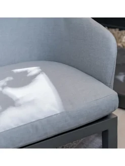 Gartenpolsterstuhl Gleamy 2er-Set in Hellgrau