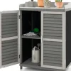 Gartenschrank Tannenholz 67x47x100cm in Grau