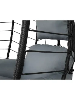 Gartensessel in Schwarz - (L)95 cm - (B)95 cm - (H)195 cm