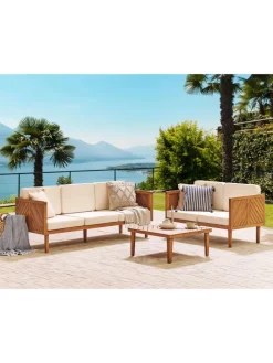 Gartensofa BARATTI in Braun/Beige - (W) 179 x (H) 76 x (L) 65 cm