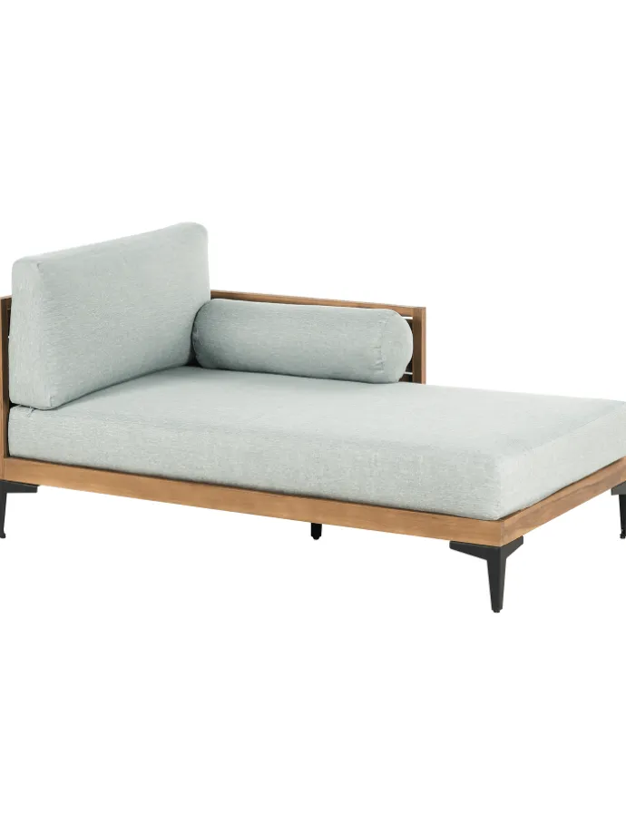 Gartensofa CAVEZZO in Grau/Schwarz/Braun - (W) 254 x (H) 77 x (L) 150 cm