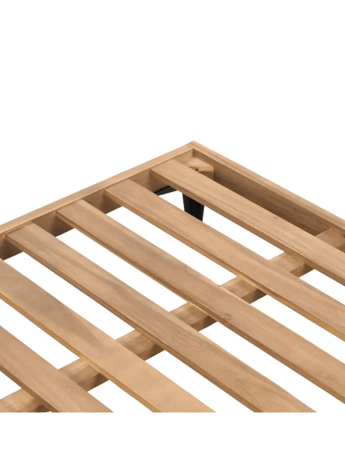 Gartensofa CAVEZZO in Grau/Schwarz/Braun - (W) 254 x (H) 77 x (L) 150 cm