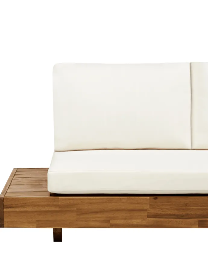 Gartensofa MARETTIMO in Braun/Weiß - (W) 230 x (H) 70 x (L) 68 cm