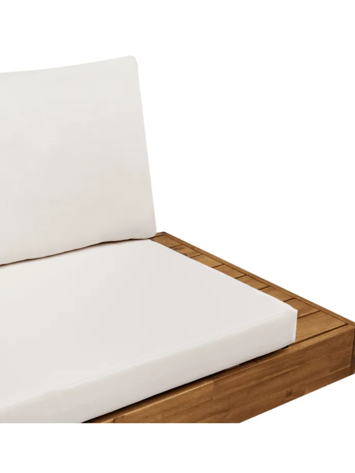 Gartensofa MARETTIMO in Braun/Weiß - (W) 230 x (H) 70 x (L) 68 cm