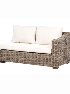 Gartensofa VALLETRI in Grau - (W) 155 x (H) 85 x (L) 223 cm