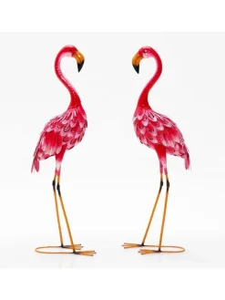 Gartenstatuen 2er Set in Rosa