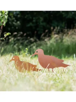 Gartenstecker Rost Möwe in Braun