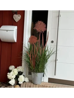 Gartenstecker Stecker Agapanthus 2er Set in Braun