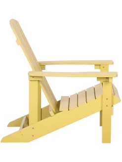 Gartenstuhl ADIRONDACK in Gelb - (W) 75 x (H) 88 x (L) 88 cm