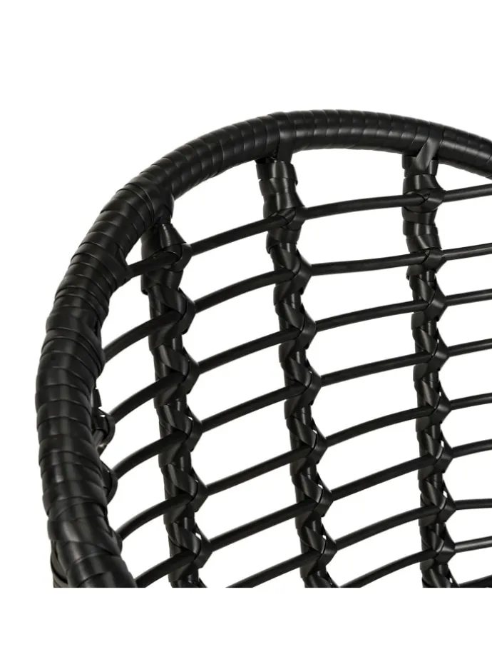 Gartenstuhl KALO 2er-Set in Schwarz