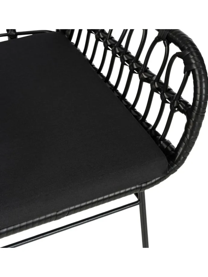 Gartenstuhl KALO 2er-Set in Schwarz