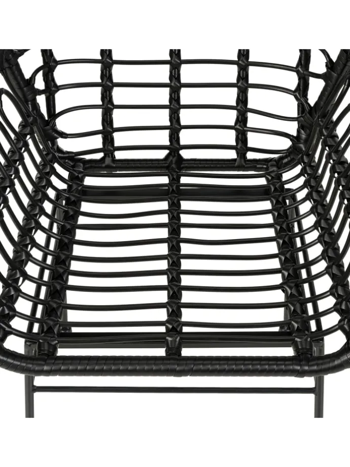 Gartenstuhl KALO 2er-Set in Schwarz