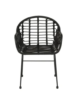 Gartenstuhl KALO 2er-Set in Schwarz