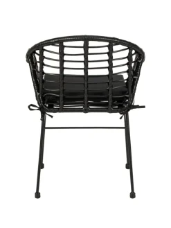 Gartenstuhl KALO 2er-Set in Schwarz