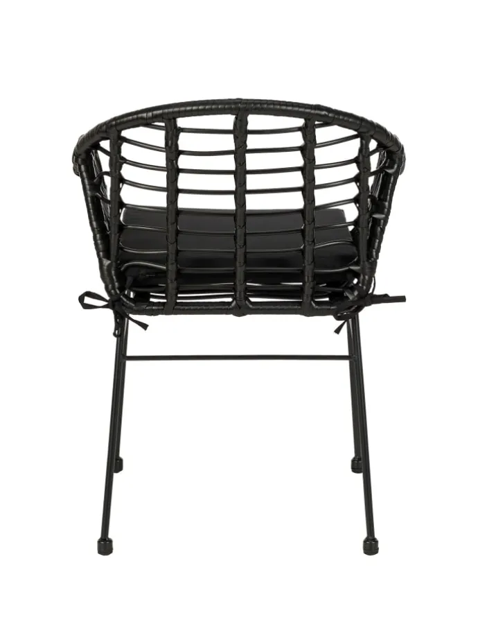 Gartenstuhl KALO 2er-Set in Schwarz