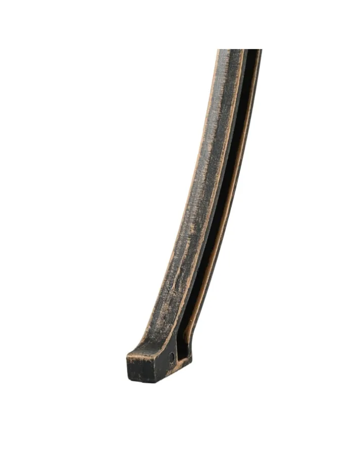 Gartentisch in Schwarz/ Bronze - (H)65 x Ø 60 cm