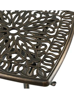 Gartentisch in Schwarz/ Bronze - (B)53 x (H)53 x (T)53 cm