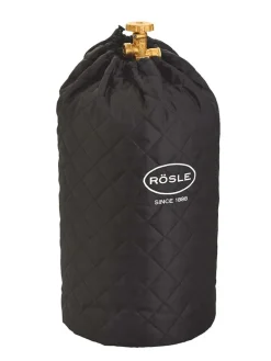 Gasflaschenhülle in Schwarz - (B)20 x (H)30 cm