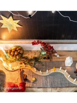 Geburtstags- und Adventsspirale natur 8-tlg ab 1 Jahr in natur