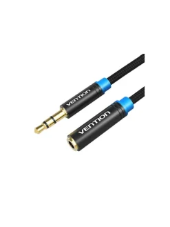 Geflochtenes Audiokabel 3,5 mm Stecker-Buchse 2 Meter