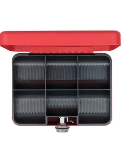 Geldkassette in Rot - (B)25 x (H)9 x (T)18 cm