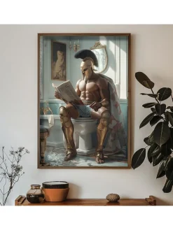 Gerahmter Holzkunstdruck - (L)70 x (B)50 cm