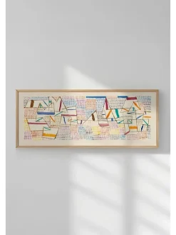 Gerahmter Kunstdruck - (B)120 x (H)50 cm