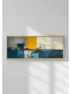 Gerahmter Kunstdruck - (B)120 x (H)50 cm