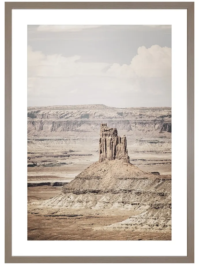 Gerahmter Kunstdruck "Rocks in Arizona" - (L)70 x (B)50 cm