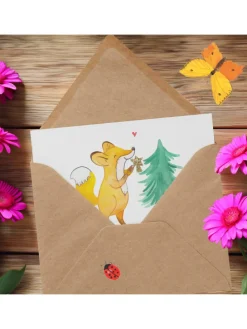 Geschenk Gutschein Weihnachtszauber mit Spruch in Weiß