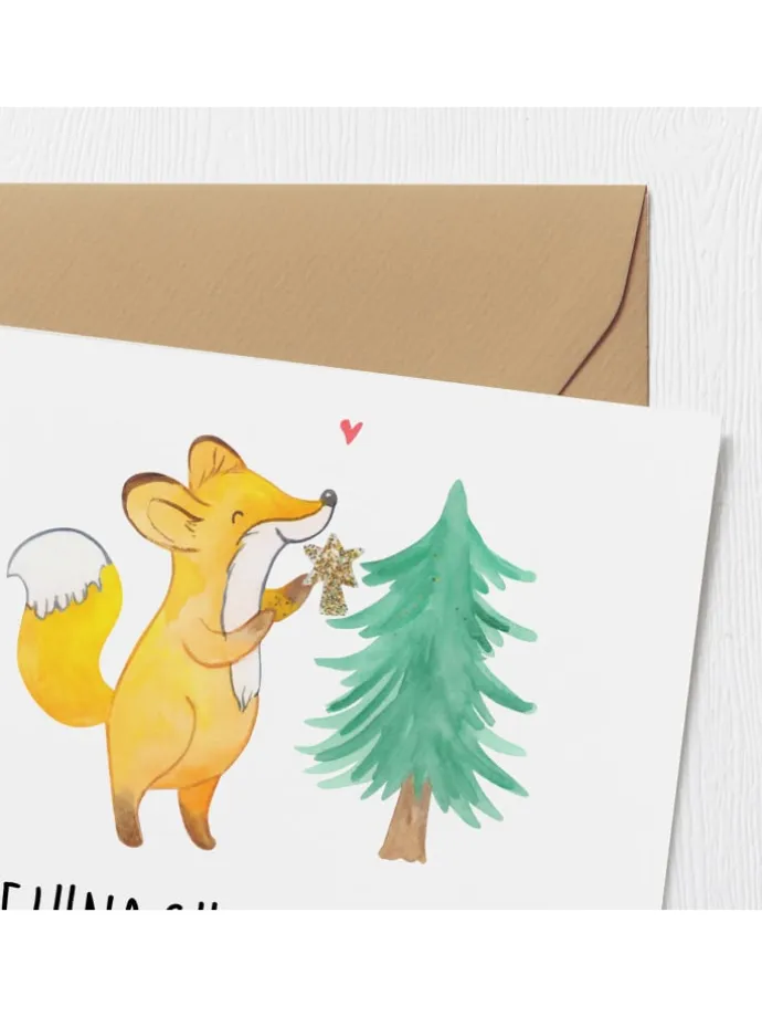 Geschenk Gutschein Weihnachtszauber mit Spruch in Weiß