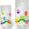 Geschenk-Bodenbeutel "Happy Easter" in Transparent/ Bunt