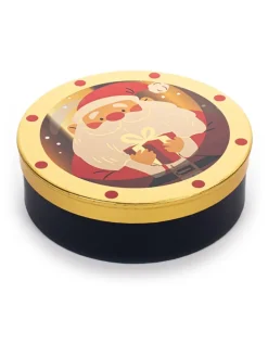 Geschenkbox in Gold/ Rot - Ø 24,9 cm